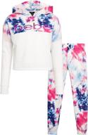 bebe girls jogger set sweatsuit: stylish and comfortable girls' clothing logo