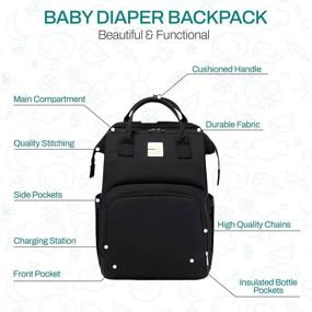 img 3 attached to 🎒 Naturals Infinity Diaper Bag with Changing Station - Large & Trendy Backpack for Moms - Stroller Straps, Storage Pockets & Compartments for Baby Essentials - Foldable Travel Diaper Bag - Enhanced SEO