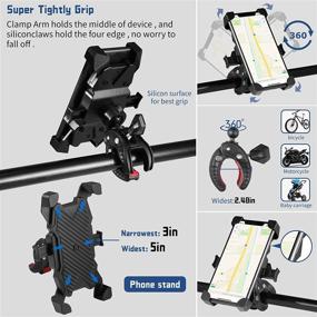 img 1 attached to Complete 6-in-1 Bike Accessory Set: Front & Back Lights, Phone Mount, Mirror, Bottle Holder, Bell – USB Cable Included