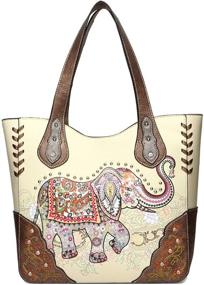 img 3 attached to 👜 Женские сумки и кошельки: стильная сумка через плечо с слоном и стразами и скрытым дизайном