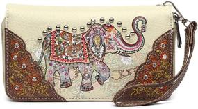img 2 attached to 👜 Женские сумки и кошельки: стильная сумка через плечо с слоном и стразами и скрытым дизайном