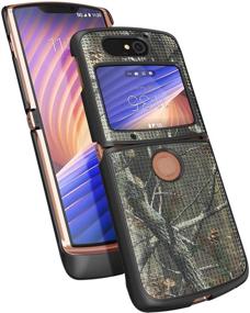 img 1 attached to 🌿 Outdoor Camouflage Case: Nakedcellphone Real Woods Camo Protective Shell for Motorola RAZR 5G Flip Phone