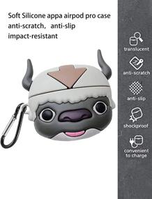 img 2 attached to Cartoon Appa AirPod Pro Case - Cute & Funny Silicone Protective Cover with Keychains for Apple AirPods 3 Charging Case - Best Gift for Girls and Boys (Appa AirPods Pro Case)