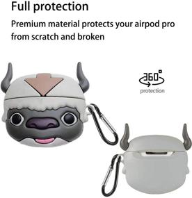 img 3 attached to Cartoon Appa AirPod Pro Case - Cute & Funny Silicone Protective Cover with Keychains for Apple AirPods 3 Charging Case - Best Gift for Girls and Boys (Appa AirPods Pro Case)