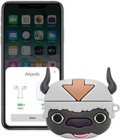 img 1 attached to Cartoon Appa AirPod Pro Case - Cute & Funny Silicone Protective Cover with Keychains for Apple AirPods 3 Charging Case - Best Gift for Girls and Boys (Appa AirPods Pro Case)
