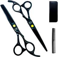 ✂️ ultimate precision: professional 6 inch hair cutting shears with sharp blades - rainbow color, perfect for women, men & kids - 420c stainless steel barber scissors for hairdressers! logo