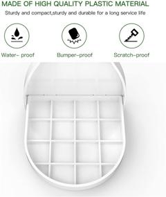 img 1 attached to 🌊 Pack of 2 Fabric Softener and Laundry Detergent Cup Holder & Drip Tray Catcher - No Drips or Mess, Ideal for Most Economic Sized Bottles