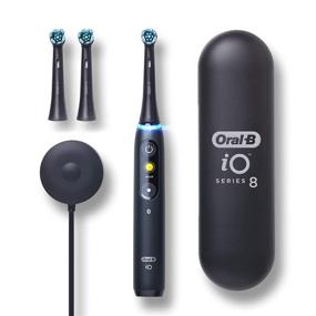 img 4 attached to Oral-B iO Series 8 Electric 🪥 Toothbrush: Black Onyx with 3 Replacement Brush Heads