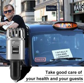 img 3 attached to 🚗 WEAL Car Air Purifier Ionizer - Eliminate PM 2.5, Dust, Odor, Pollen, and Smoke-Smell - Mini Size Silver