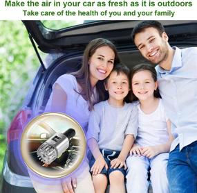 img 1 attached to 🚗 WEAL Car Air Purifier Ionizer - Eliminate PM 2.5, Dust, Odor, Pollen, and Smoke-Smell - Mini Size Silver