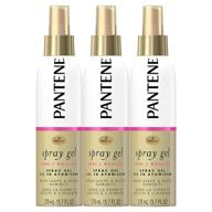 💁 pantene pro-v curl spray gel - hold shape & resist humidity, triple pack, 5.7 fl oz logo