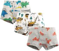 🦖 dinosaur bulldozer motorcycle boys' underwear: breathable athletic clothing for active kids logo