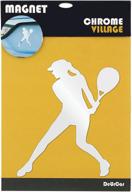 magnet stickers tennis stylish surface logo