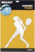 magnet stickers tennis stylish surface logo