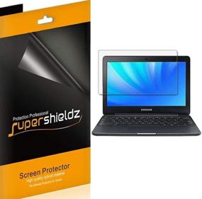 img 1 attached to 📱 3 упаковки - протектор экрана Supershieldz для Samsung Chromebook 4/3/2 (11,6 дюймов) высокой четкости из прозрачного ПЭТ-полиэстера