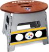 fanmats pittsburgh steelers folding stool logo