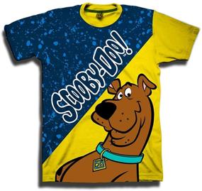 img 2 attached to Футболка Scooby Doo для мальчиков: разделенный дизайн с полной печатью, размеры 4-20.