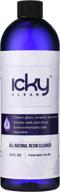 icky clean – premium resin cleaner: best 🧼 all-natural solution for glass, metal, and ceramic pipe cleaning (16oz) logo