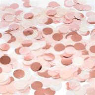 🎉 whaline 60g paper confetti circles tissue table confetti for weddings, summer holidays, anniversaries, birthdays - 6000 pieces, mixed colors (1 inch) logo