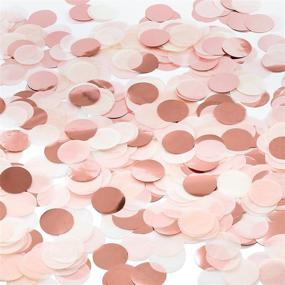 img 4 attached to 🎉 Whaline 60g Paper Confetti Circles Tissue Table Confetti for Weddings, Summer Holidays, Anniversaries, Birthdays - 6000 Pieces, Mixed Colors (1 Inch)
