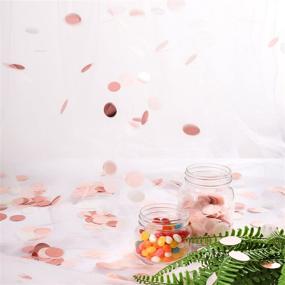 img 2 attached to 🎉 Whaline 60g Paper Confetti Circles Tissue Table Confetti for Weddings, Summer Holidays, Anniversaries, Birthdays - 6000 Pieces, Mixed Colors (1 Inch)
