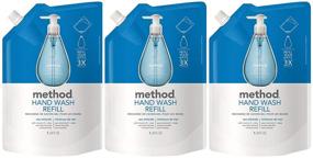 img 4 attached to 🧼 Method Sea Minerals Gel Hand Soap Refill - Pack of 3, 34 Fl Oz