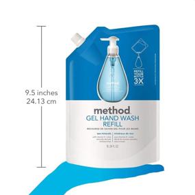 img 1 attached to 🧼 Method Sea Minerals Gel Hand Soap Refill - Pack of 3, 34 Fl Oz