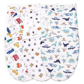 img 4 attached to 🐻 Bubble Bear Sacks: The Perfect Adjustable Blanket for Boys, Available at Swaddling Kids' Home Store
