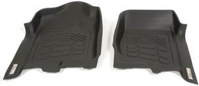 img 4 attached to 🏞️ Westin Wade 72-110001 Black Sure-Fit Front Molded Floor Mat Set - 1 Pair: Right & Left