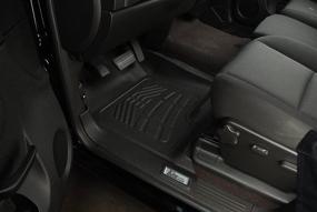 img 3 attached to 🏞️ Westin Wade 72-110001 Black Sure-Fit Front Molded Floor Mat Set - 1 Pair: Right & Left