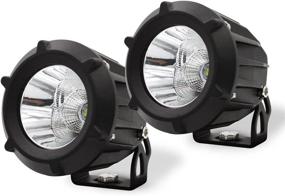 img 4 attached to 🔦 AutoTime 2 Pack 3.5 Inches 25W LED Work Light: Powerful Flood Spot Combo Beam, 6000K White Led Pods Light for Motorcycle, SUV, Truck, Wrangler, Boat, Tractor - Offroad Driving Fog Light