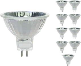 img 4 attached to 🌞 Sterl Lighting – 50W MR16 Landscape Light Bulbs GU5.3 2 Pin Base 120V 1.77Inch 680Lm Indoor/Outdoor Flood MR16 Halogen Lamp for Under Cabinet or Hood Range 50w 2700K Warm White Clear – 10 Pack
