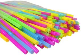 img 3 attached to Flexible Plastic Straws Colors Disposable