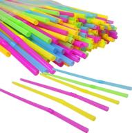 flexible plastic straws colors disposable logo