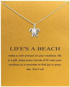 img 3 attached to Baydurcan Friendship Anchor Compass Necklace: Good Luck Elephant Pendant Chain with Message Card – Gift Card Included