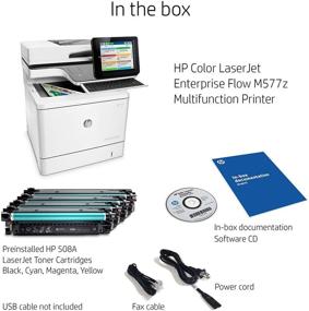 img 1 attached to 🖨️ Efficient Workflow Management with HP Color LaserJet Enterprise Flow MFP M577z: Fast Scanning & Built-in OCR Software (B5L48A)