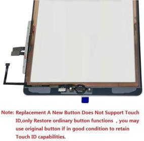img 1 attached to Zentop White iPad 6th Gen iPad 2018 A1893 A1954 Touch Screen Digitizer Assembly Replacement Kit with Home Button, Camera Bracket, Pre-Installed Adhesive, and Tools for Repair