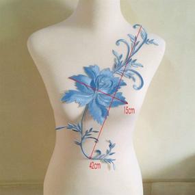 img 1 attached to Flowers Applique Embroidery Accessory Cheongsam Sewing for Trim & Embellishments