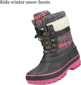 img 3 attached to DREAM PAIRS Insulated Waterproof KMONTE 1 Boys' Shoes ~ Boots