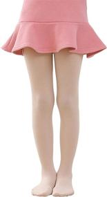 img 4 attached to 🩰 Tulucky Girls Ultra Soft Dance Tight with Fleece Lining - Footed Leggings for Ballet, Little Kid/Big Kid