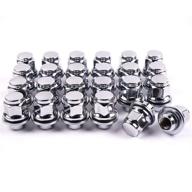 🔧 mikkuppa m12x1.5 lug nuts - set of 24pcs hex 13/16'' (21mm) chrome oem factory style mag seat lug nuts for toyota lexus factory wheels - replacement solution logo