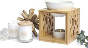 img 3 attached to Kurrajong Farmhouse Ceramic Wax Melt Warmer: Stylish Tealight Burner for Scented Wax, Soy Melts & Essential Oils