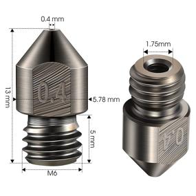 img 3 attached to 🔥 Ultimate Temperature Resistant Extruder: Compatible Additive Manufacturing Products, Made with High-Grade Stainless Steel