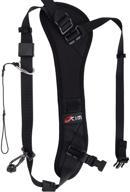 📸 universal ocim camera strap with safety tether - adjustable and comfortable neck/shoulder belt for dslr/slr camera (nikon, canon, sony) - suitable for men and women logo