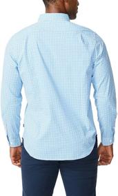 img 2 attached to Nautica Classic Gingham Sleeve with Stretch Fabric