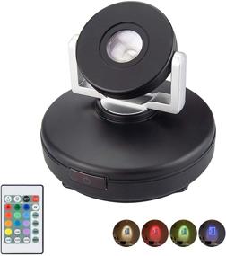 img 4 attached to 🔦 Rechargeable Wireless Spotlights: Dimmable Accent Light for Artwork, Painting, Dart Board, Poster - 12 Color Changing Puck Light with Remote Control and Stick-On Feature