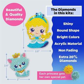img 1 attached to Diamond Painting 👑 Stickers for Beginners: Princesses Themed