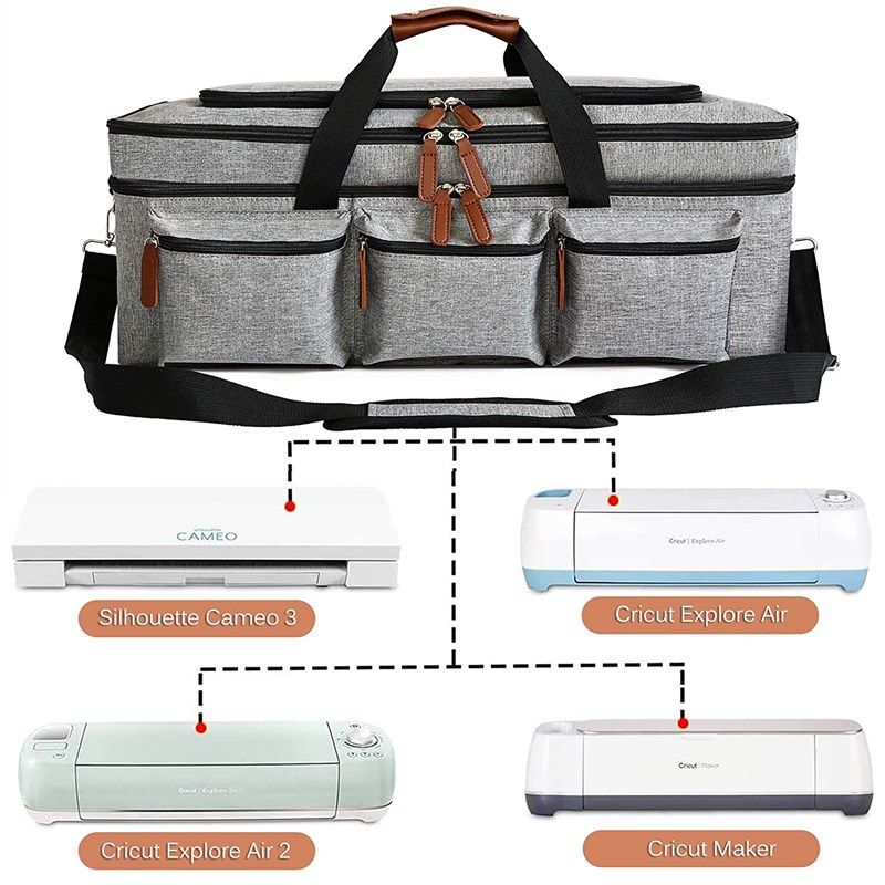 LUXJA Carrying Bag Compatible with Cricut Die-Cutting Machine and Supplies, Tote  Bag Compatible with Cricut Explore Air (Air2) and Maker (Bag Only, Patent  Design), Gray