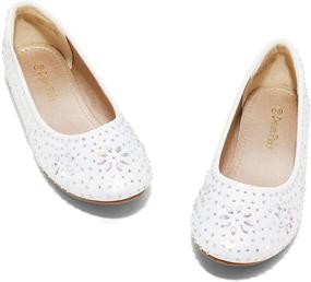 img 2 attached to DREAM PAIRS Nina-100 Girls Dress Shoes: Elegant Classic Ballet Flats for Young Fashionistas