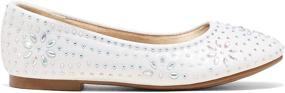 img 1 attached to DREAM PAIRS Nina-100 Girls Dress Shoes: Elegant Classic Ballet Flats for Young Fashionistas